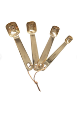 Measuring Spoons,  Brass Finish