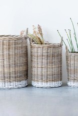 Natural Rattan Basket w/ handles