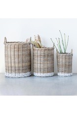 Natural Rattan Basket w/ handles