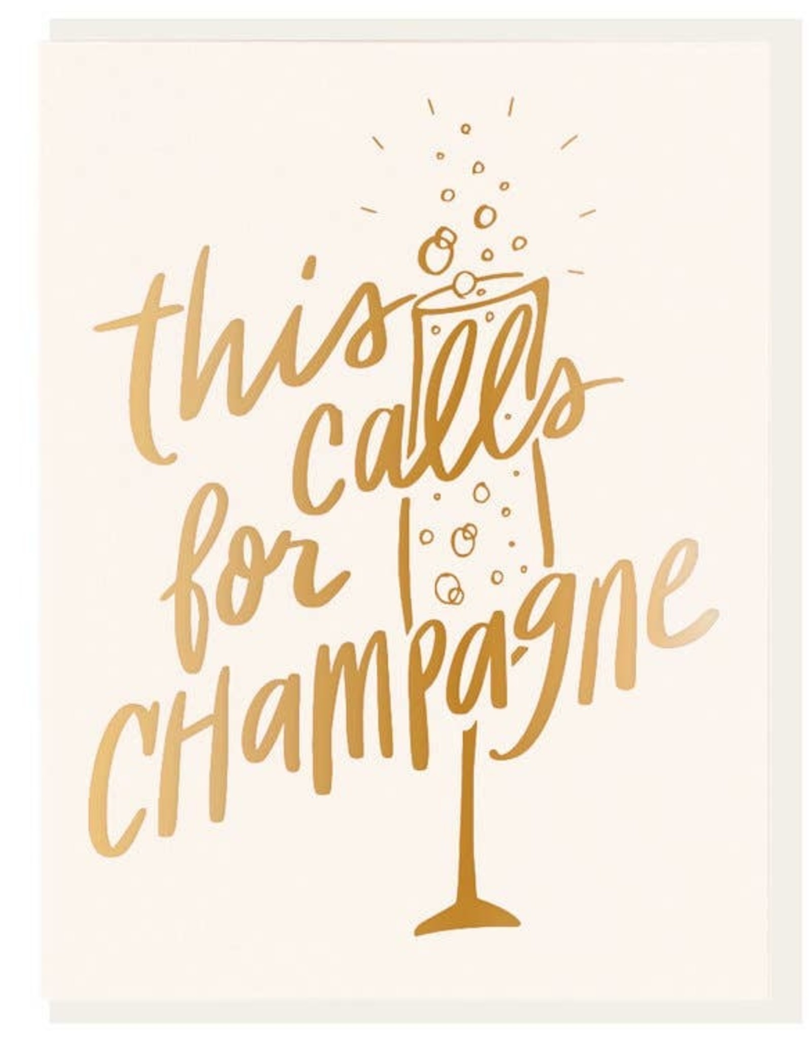 This Calls For Champagne Card