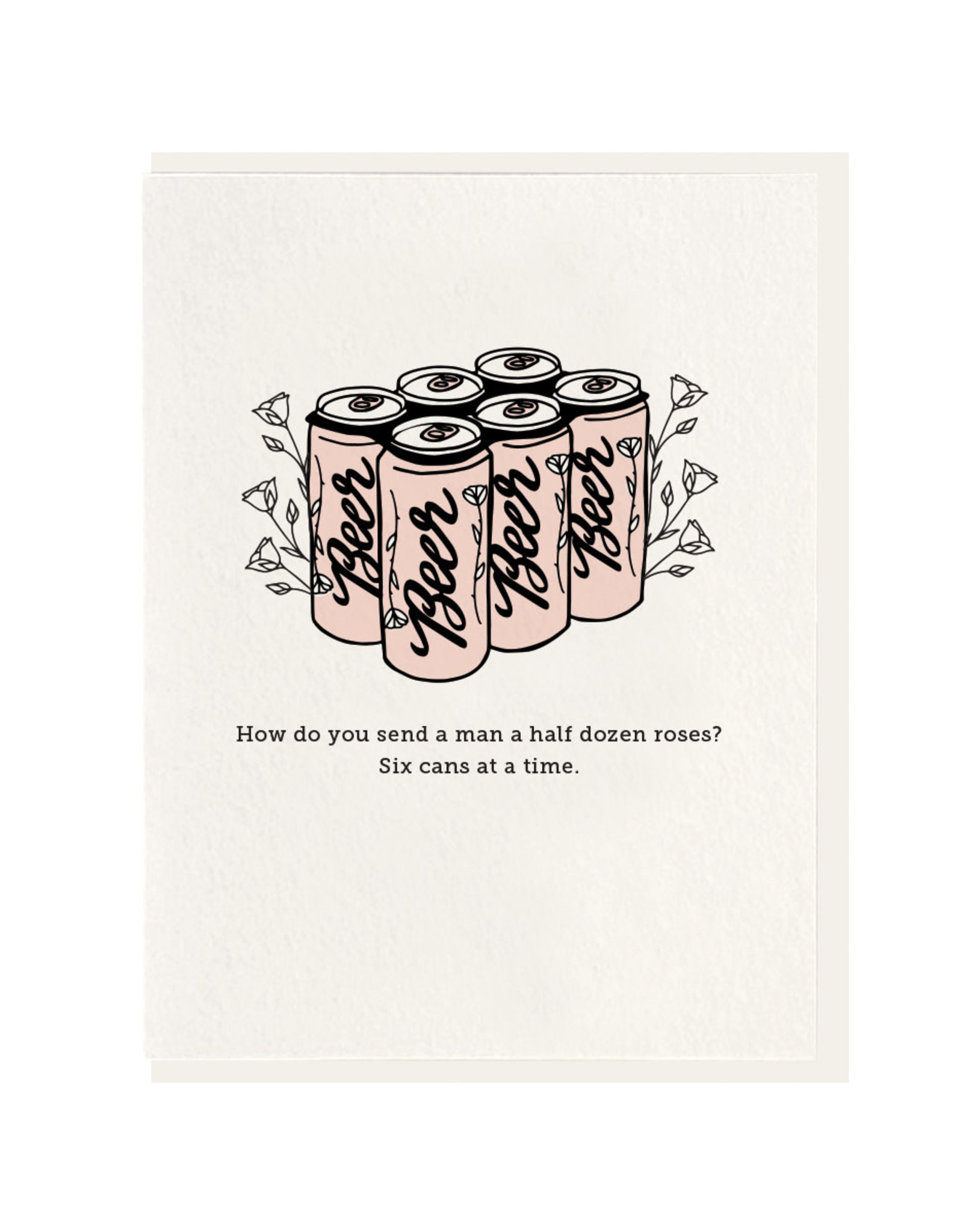 Man Roses Birthday Card