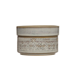 Stackable Dish - White Glaze