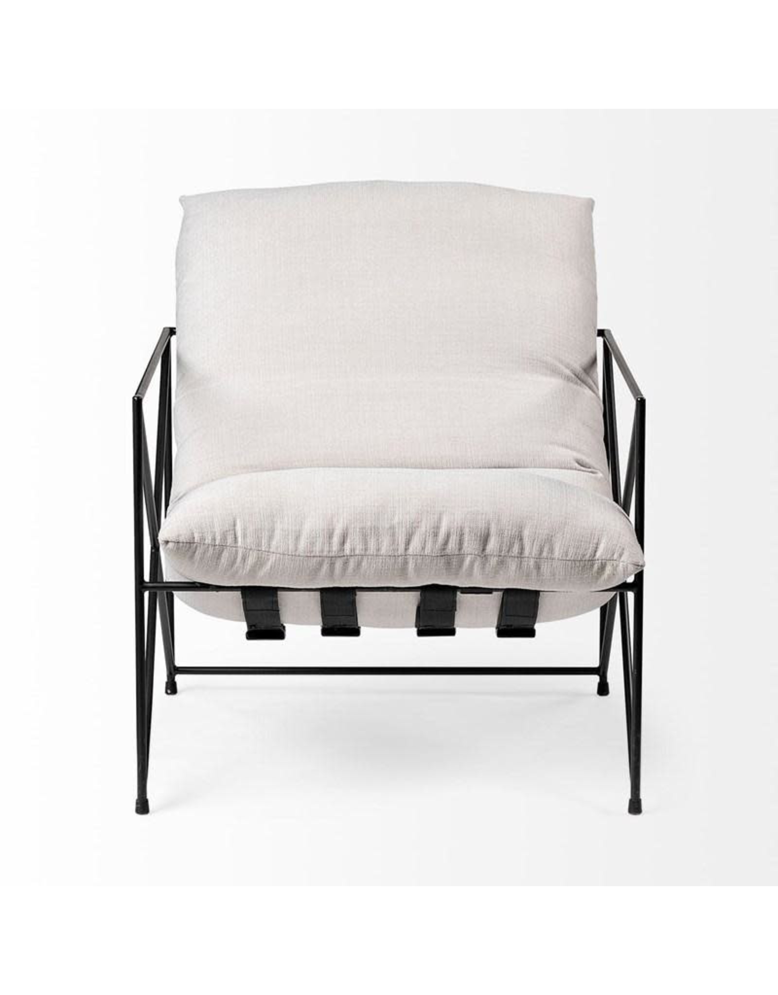 Leonidas Accent Chair, Cream