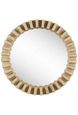 Sprocket Mirror, Natural Wood - 35"
