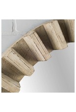 Sprocket Mirror, Natural Wood - 35"
