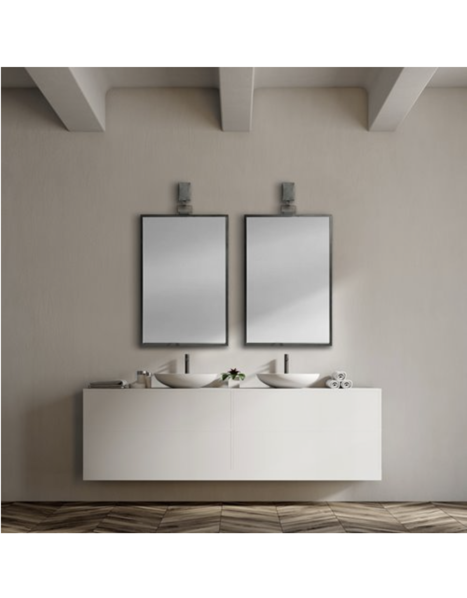 Grimm Metal Framed Mirror
