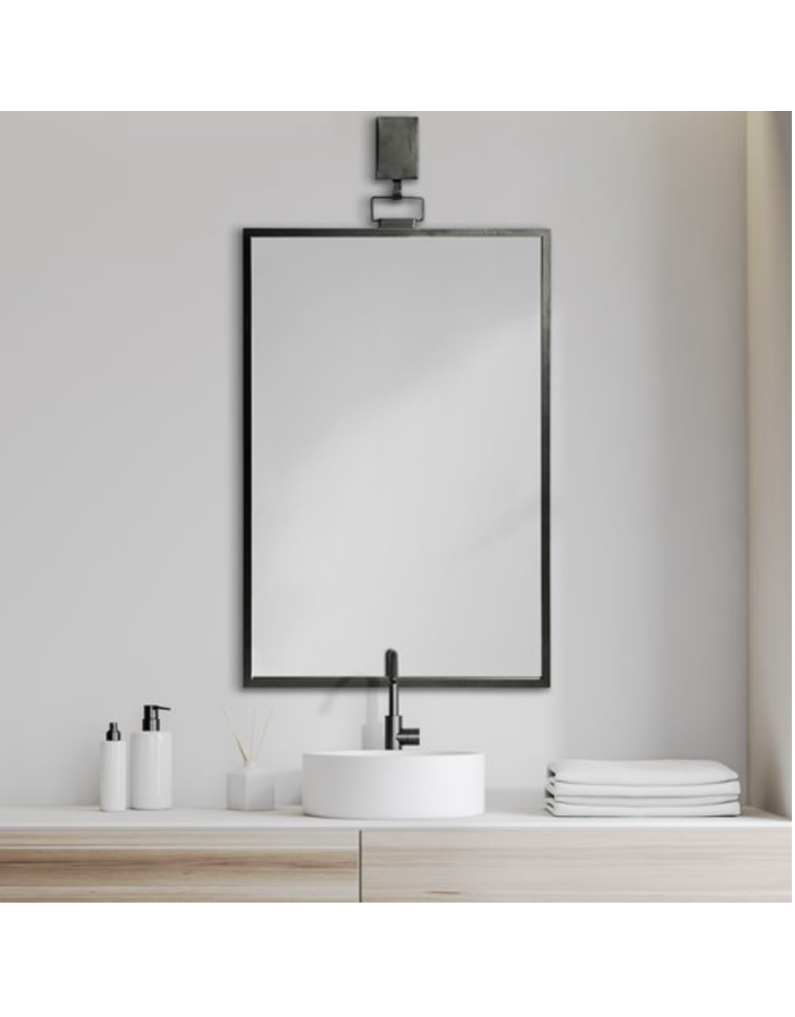 Grimm Metal Framed Mirror