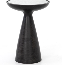 Marlow Mod Pedestal Table - Brushed Bronze