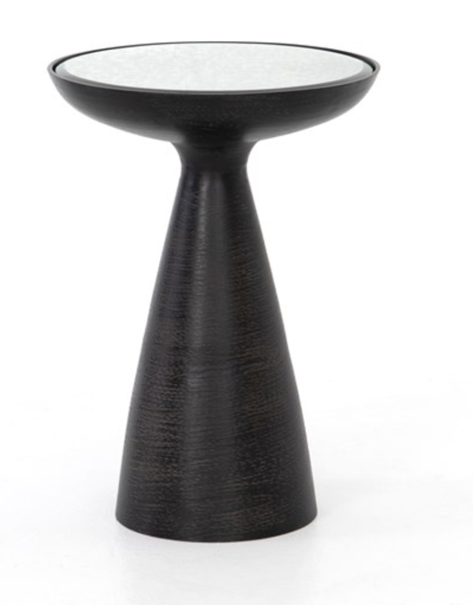 Marlow Mod Pedestal Table - Brushed Bronze