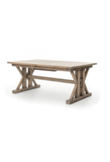 Tuscanspring Ext Dining Table 72"/96" in Sundried Wheat