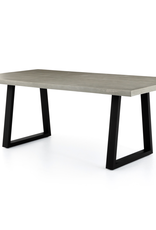 Cyrus Outdoor Dining Table-79"-Grey