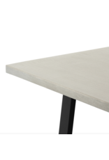 Cyrus Outdoor Dining Table-79"-Grey