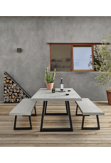 Cyrus Outdoor Dining Table-79"-Grey