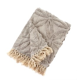 Tufted Lola Throw - Taupe