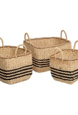 Juniper Stripe Baskets S/3