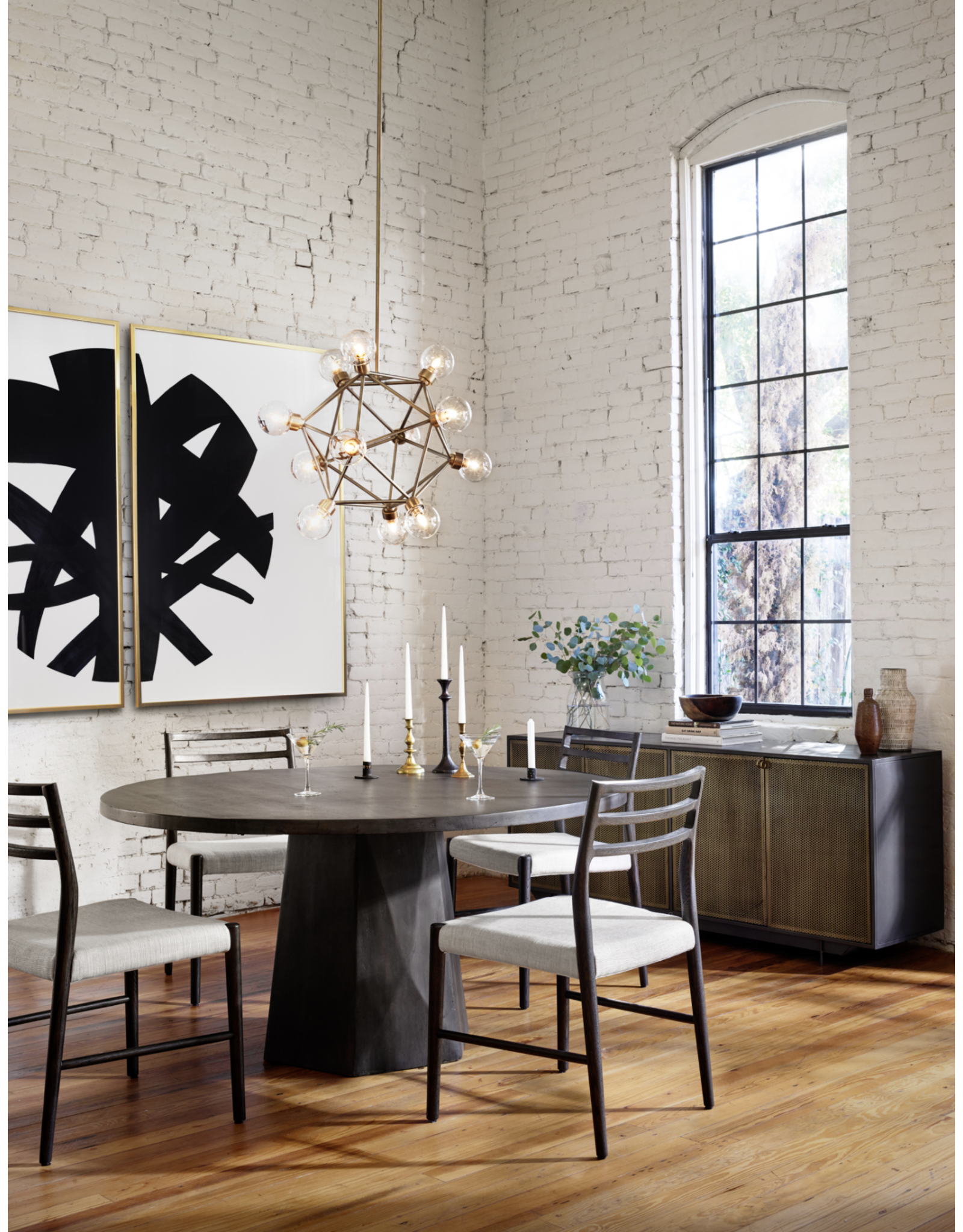 Glenmore Dining Chair in Light Carbon