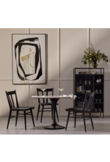 Gregory Dining Chair in Black Oak