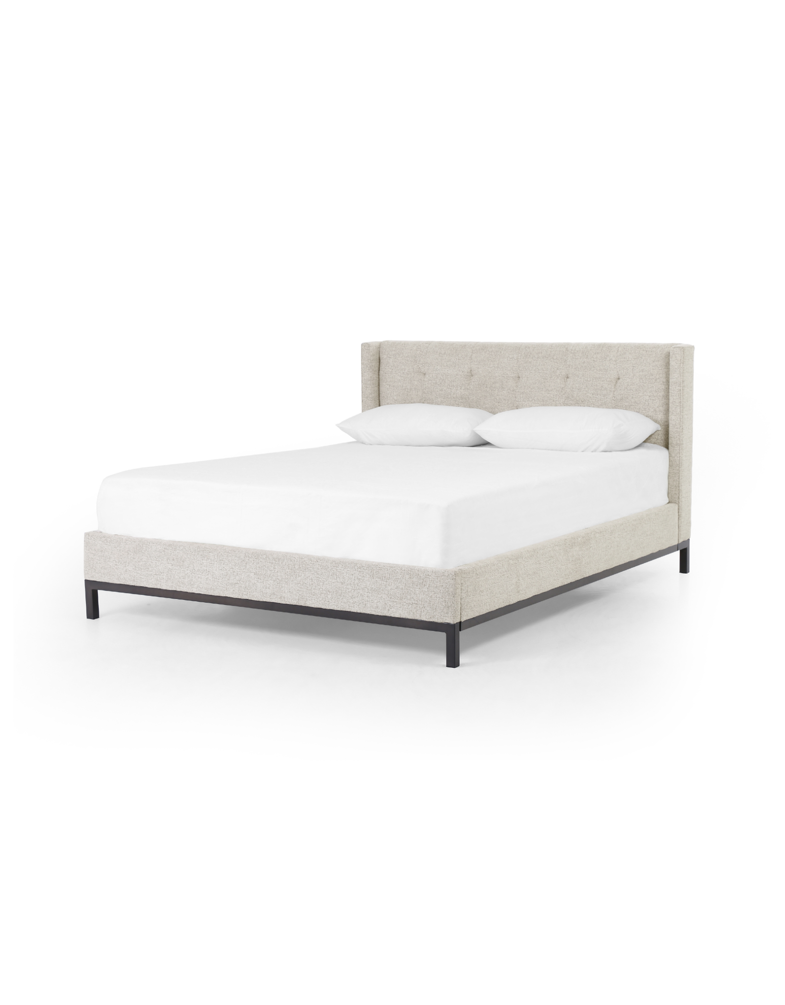 Newhall Bed in Plushtone Linen - Queen