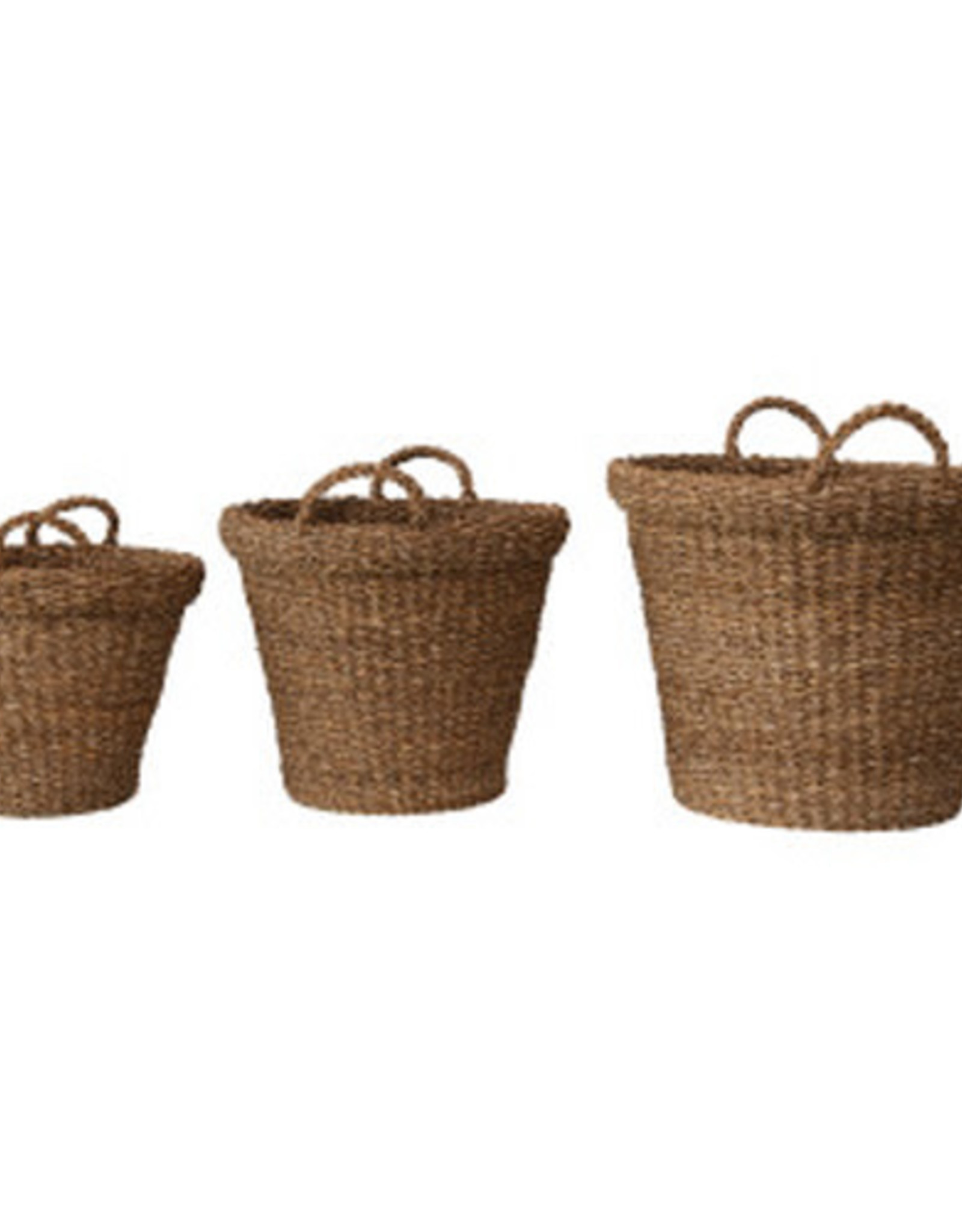 Round Handwoven Seagrass Basket