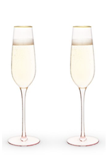 Rose Crystal Champagne Flute