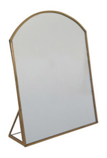 Vanity Mirror with Brass Frame