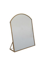 Vanity Mirror with Brass Frame
