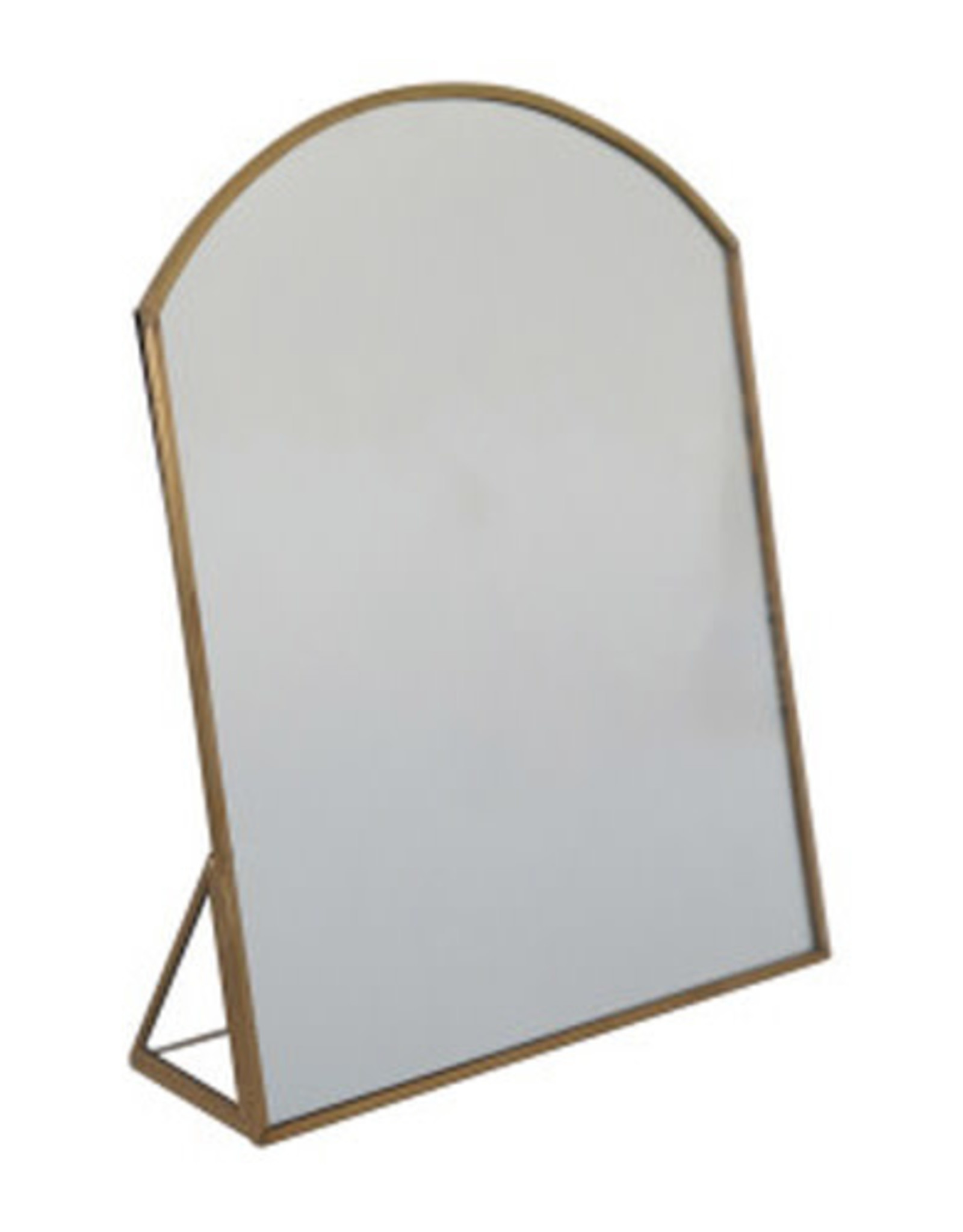 Vanity Mirror with Brass Frame