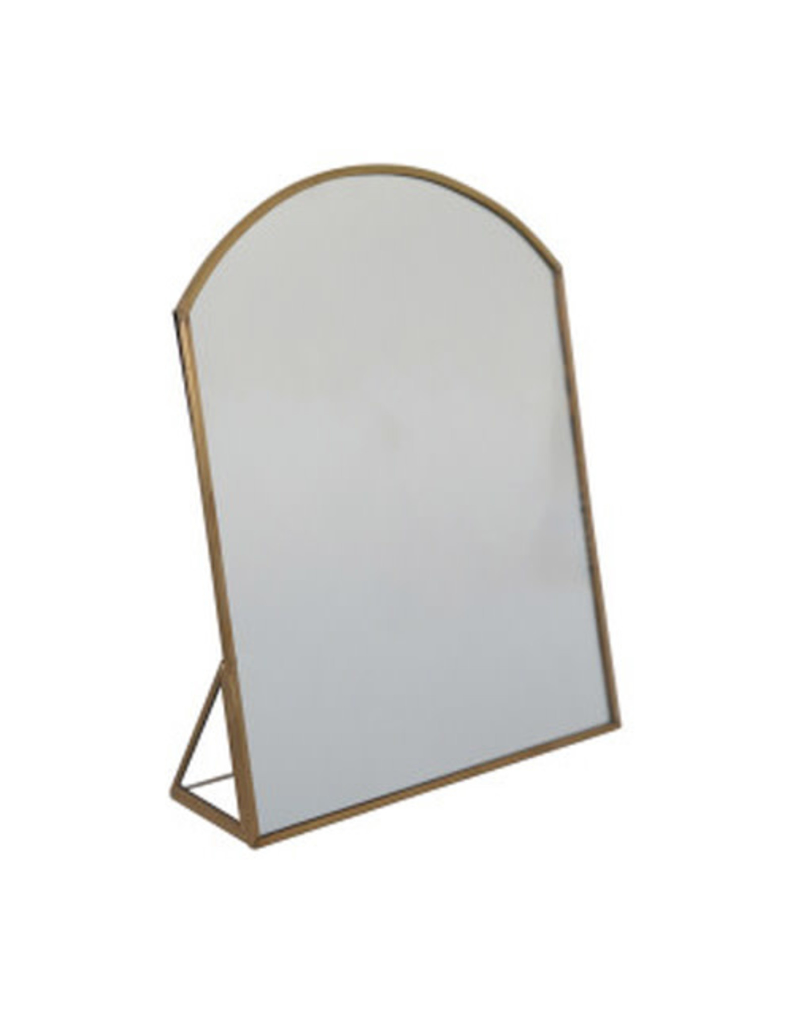 Vanity Mirror with Brass Frame