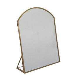 Vanity Mirror with Brass Frame