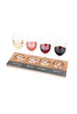 Acacia Wood Wine Flight Board