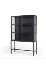 Spencer Curio Cabinet in Drifted Black