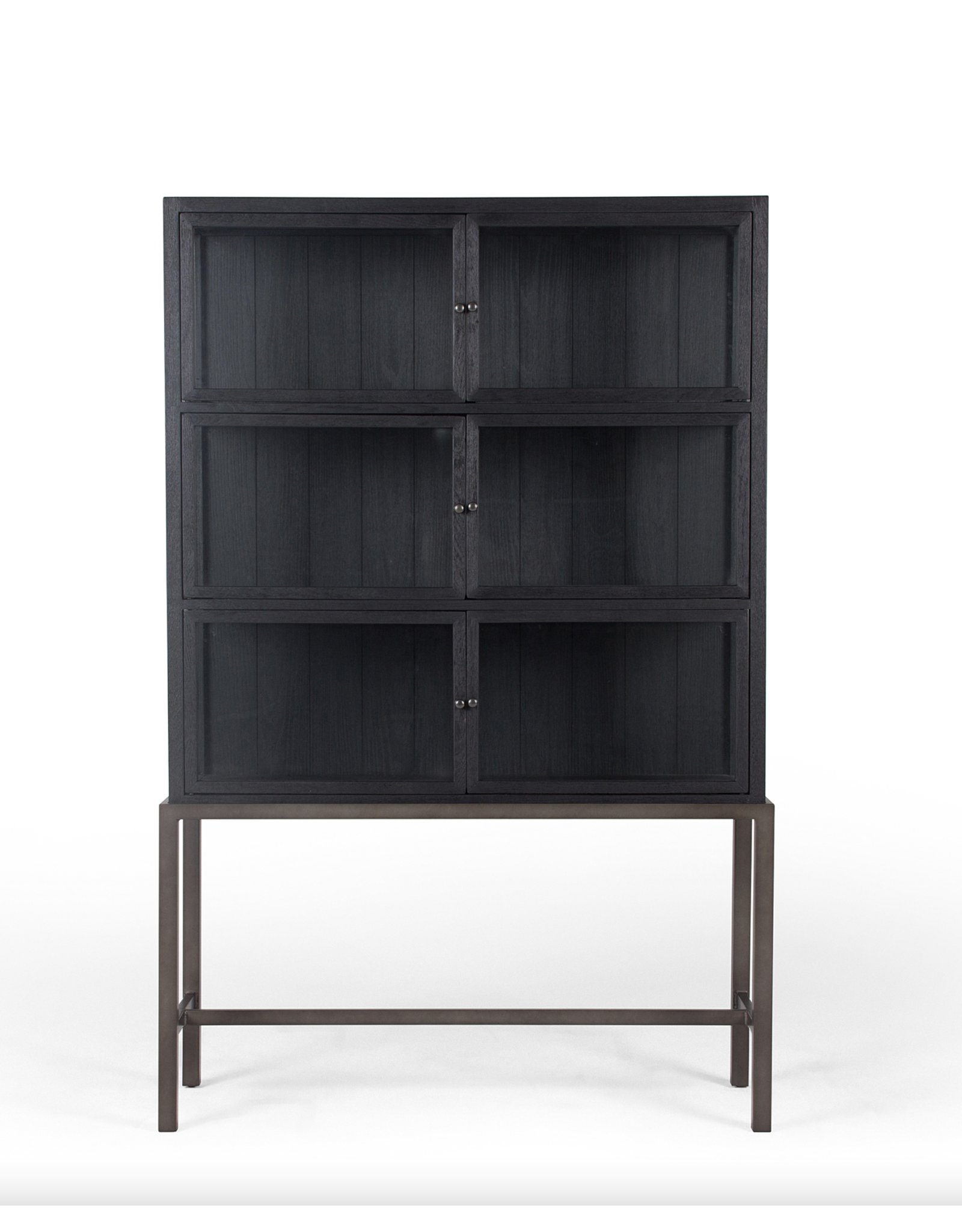 Spencer Curio Cabinet in Drifted Black