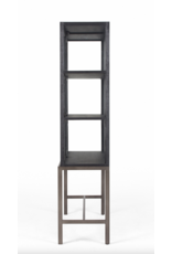 Spencer Curio Cabinet in Drifted Black