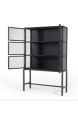 Spencer Curio Cabinet in Drifted Black