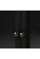Spencer Curio Cabinet in Drifted Black