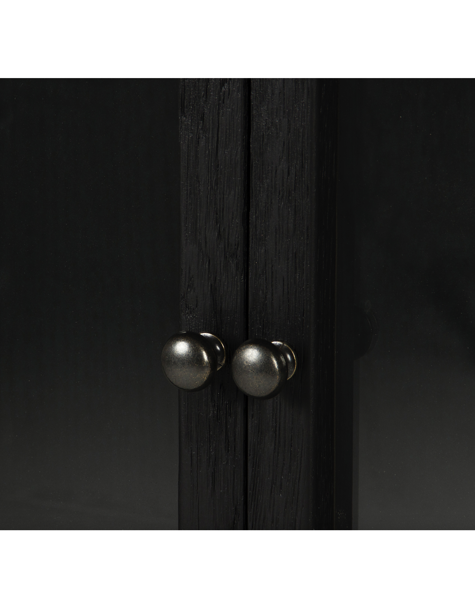 Spencer Curio Cabinet in Drifted Black