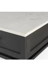 Divina  Dark Brown Wood 1 Drawer Side Table