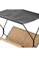 Monarch Magazine Rack in Distressed Black