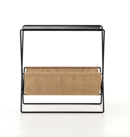 Monarch Magazine Rack in Distressed Black