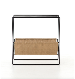 Monarch Magazine Rack in Distressed Black