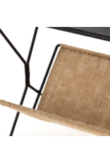 Monarch Magazine Rack in Distressed Black