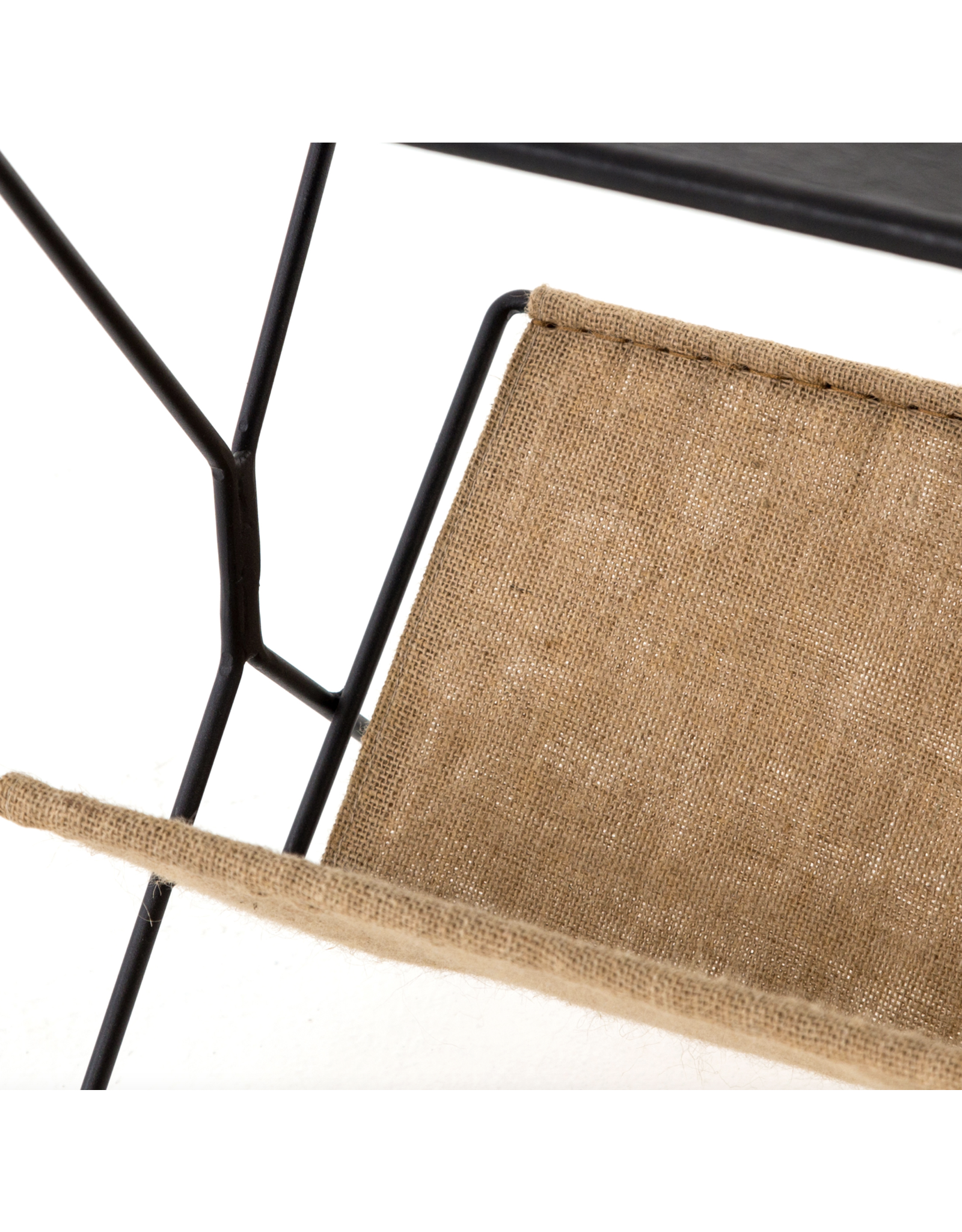 Monarch Magazine Rack in Distressed Black