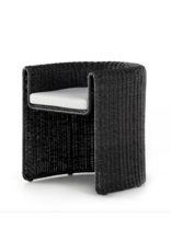 Tucson Outdoor Dining Armchair in Vintage Coal