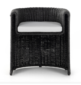 Tucson Outdoor Dining Armchair in Vintage Coal