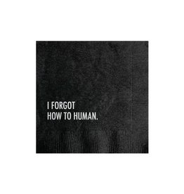 Forgot How To Human Cocktail Napkins