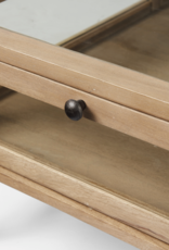 Arelius Square Display Coffee Table in Light Brown