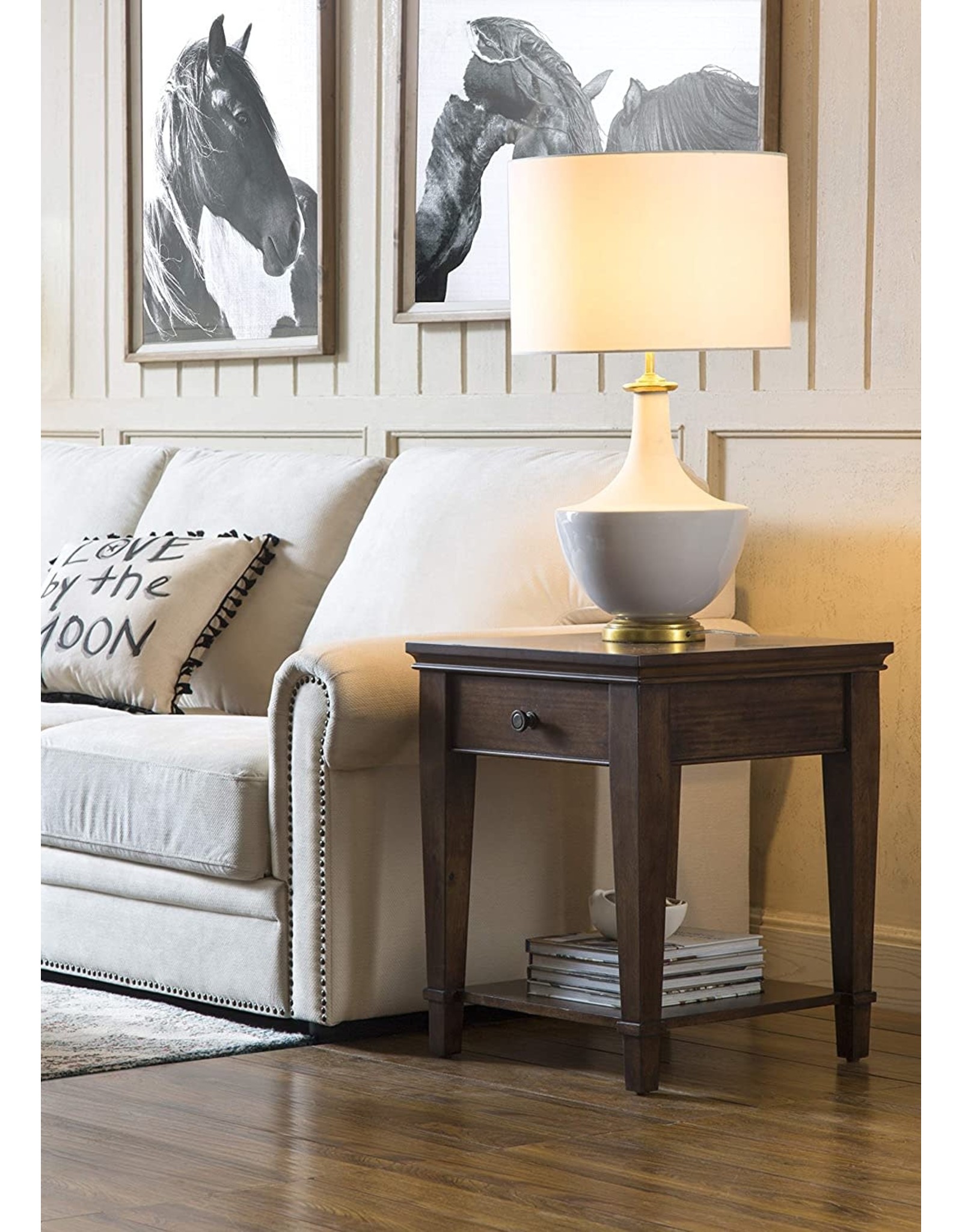 Cream Ceramic Table Lamp