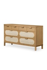 Allegra 8 Drawer Dresser - Natural Cane