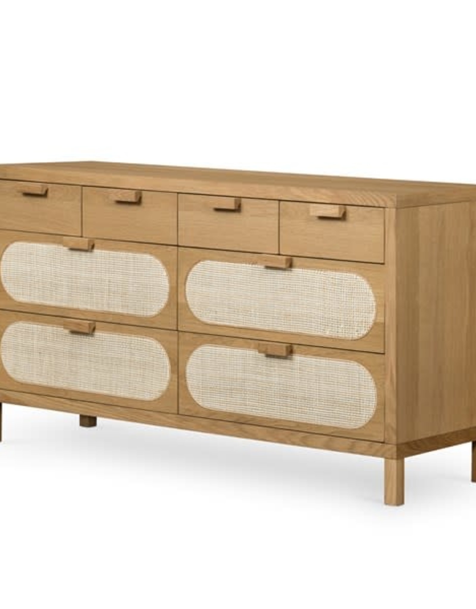 Allegra 8 Drawer Dresser - Natural Cane