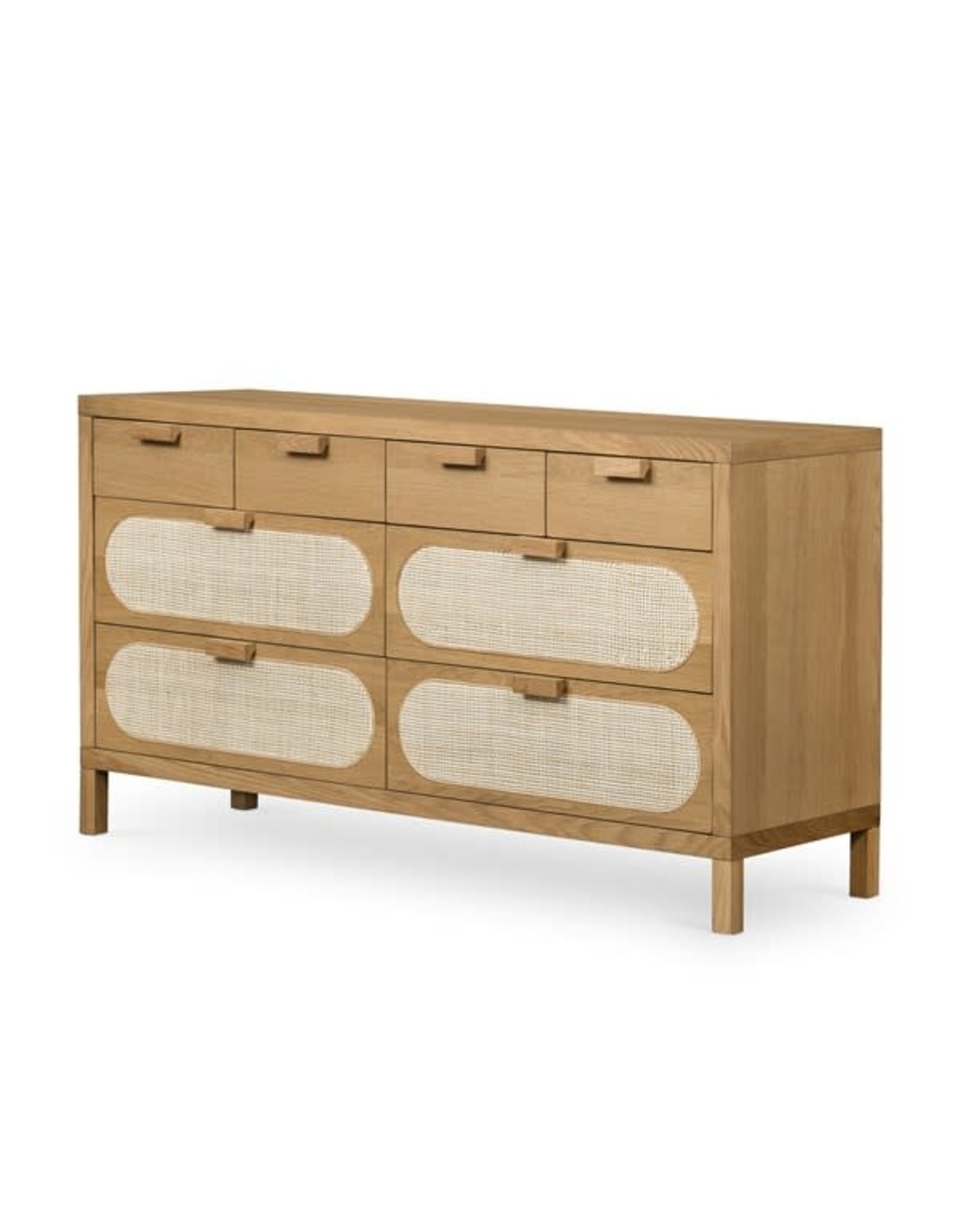 Allegra 8 Drawer Dresser - Natural Cane
